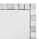 Wall Mirror MDF Silver Mirror Clear Image Rectangular Shape MRR-08