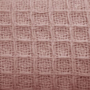 Cotton Waffle Blanket Dusty Pink King