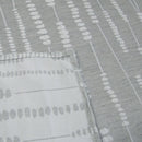 Perline Grey Jacquard Polyester Tablecloth 160 x 270cm