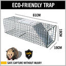 VaKa Animal Trap Cage Humane Live Steel Catch Possum Fox Rat Cat Rabbit Bird