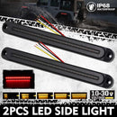 2Piece LED Tail Lights Flowing Turn Signal Stop brake Trailer Truck Caravan IP68