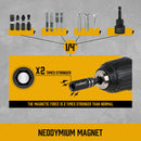 10Pc Magnetic Extension Socket Drill Bit Holder 1/4" Hex Screwdriver Nut Driver
