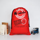 Large Christmas XMAS Hessian Santa Sack Stocking Bag Reindeer Children Gifts Bag, Red - Express Delivery