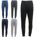 Mens Unisex Fleece Lined Sweat Track Pants Suit Casual Trackies Slim Cuff XS-6XL, Light Grey, S