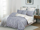 Tree Reversible King Size Grey Duvet Doona Quilt Cover Set