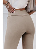 Azura Exchange Rib Knit High Waist Slit Leggings - S