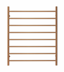 Premium Brushed Rose Gold Towel Rack - 8 Bars, Round Design, AU Standard, 1000x850mm Wide