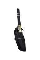 FIB Mens Tablet Crossover Bag Shoulder Strap Travel Wallet - Black