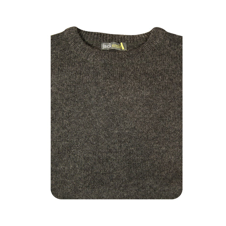 100% SHETLAND WOOL CREW Round Neck Knit JUMPER Pullover Mens Sweater Knitted