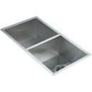 820x457mm Handmade Stainless Steel Undermount / Topmount Kitchen Laundry Sink with Waste