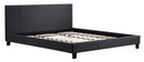 King Linen Fabric Bed Frame Grey