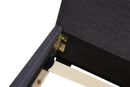 King Linen Fabric Bed Frame Grey