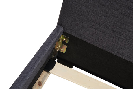 King Linen Fabric Bed Frame Grey