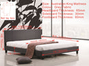 King Linen Fabric Bed Frame Grey