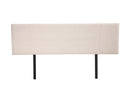 Linen Fabric King Bed Headboard Bedhead - Beige