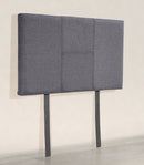 Linen Fabric Single Bed Headboard Bedhead - Grey
