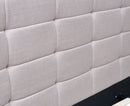 Linen Fabric King Deluxe Bed Frame Beige