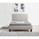 King Single Linen Fabric Bed Frame Beige