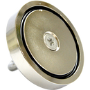 Round Neodymium Fishing Magnet with Countersunk Hole and Eyebolt, 500 LBS pull