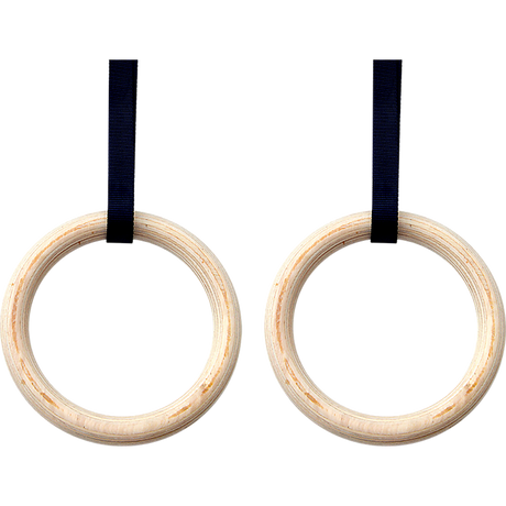 32mm Wooden Gymnastic Rings Olympic Gym Rings Strength Training