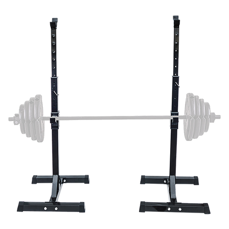 Pair of Adjustable Squat Rack Sturdy Steel Barbell Bench Press Stands GYM/HOME