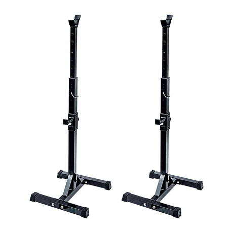 Pair of Adjustable Squat Rack Sturdy Steel Barbell Bench Press Stands GYM/HOME