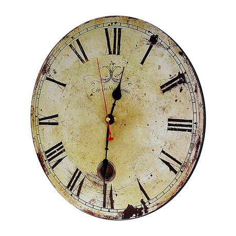 Large Vintage Wall Clock Kitchen  Office Retro Timepiece