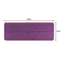 8mm TPE Yoga Mat Exercise Fitness Gym Pilates Non Slip Dual Layer