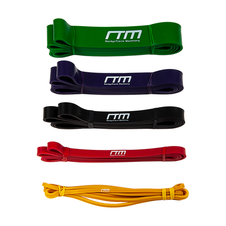 Resistance Band Loop Set of 5 Heavy Duty Gym Yoga Workout