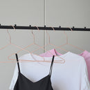 Adult 16.5" Rose Gold Shiny Metal Wire Coat Suit Top Clothes Hangers (30pc per set)