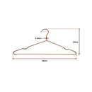 Adult 16.5" Rose Gold Shiny Metal Wire Coat Suit Top Clothes Hangers (30pc per set)