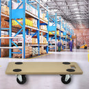 200kg Heavy Duty Hand Dolly Furniture Wooden Trolley Cart Moving Platform Mover