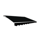 Outdoor Folding Arm Awning Retractable Sunshade Canopy Black 4.0m x 3.0m
