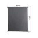 Retractable Straight Drop Roll Down Awning Garden Patio Screen 2.1X2.5M