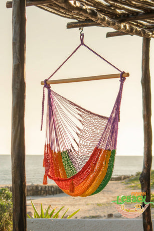 Mexican Hammock Swing Chair Rainbow