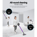 Devanti Handheld Vacuum Cleaner Cordless Bagless Stick Handstick Car Vac 2-Speed