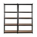 Giantz 4X1.8M Garage Shelving Warehouse Rack Storage Shelves Pallet Racking Black