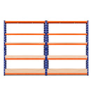 Giantz 2.4MX1.8M Garage Shelving Warehouse Rack Pallet Racking Storage Steel Orange&Blue