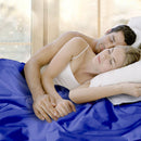 DreamZ Double Size Anti-Anxiety Weighted Blanket Cotton Cover in Royal Blue Colour
