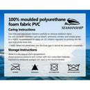 Seamanship Set of 2 Folding Swivel Boat Seats - Grey & Charcoal