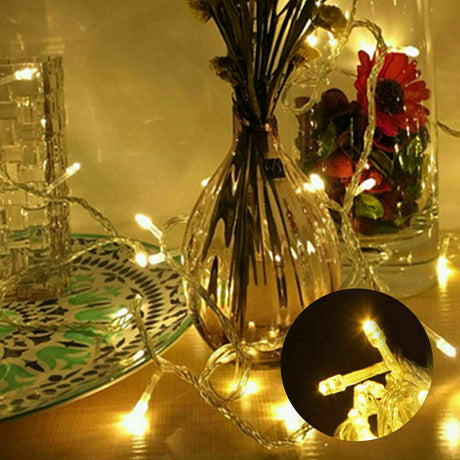 300 LED Curtain Fairy String Lights Wedding Outdoor Xmas Party Lights Warm White