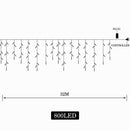 800 LED Curtain Fairy String Lights Wedding Outdoor Xmas Party Lights Multicolor