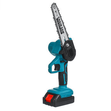 Drillpro 6 Inch Electric Chain Saw Portable Chainsaws Cutter Woodworking Tool W/ 1pc or 2pcs Battery