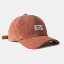 Unisex Baseball Cap Solid Color Letter Patch Dome All-match Warmth Driving Hat