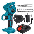 Drillpro 6 Inch Electric Chain Saw Portable Chainsaws Cutter Woodworking Tool W/ 1pc or 2pcs Battery