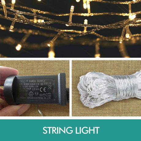 Christmas LED String Fairy Lights Net Mesh Outdoor Decor Xmas Wedding Home Party
