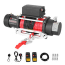 Manan 12V Electric Winch 14500lb Wireless Synthetic Rope Car Truck 4WD Recovery