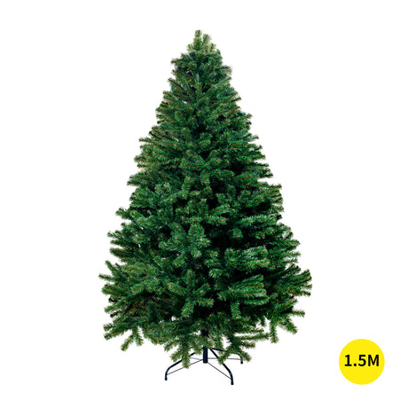 Christmas Tree Kit Xmas Decorations Colorful Plastic Ball Baubles with LED Light 1.5M Type1