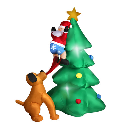 Inflatable Christmas Santa Snowman with LED Light Xmas Decoration Outdoor Type 1