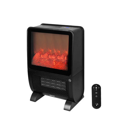 Spector Electric Heater Fireplace Portable 3D Flame Remote Overheat Home 2000W